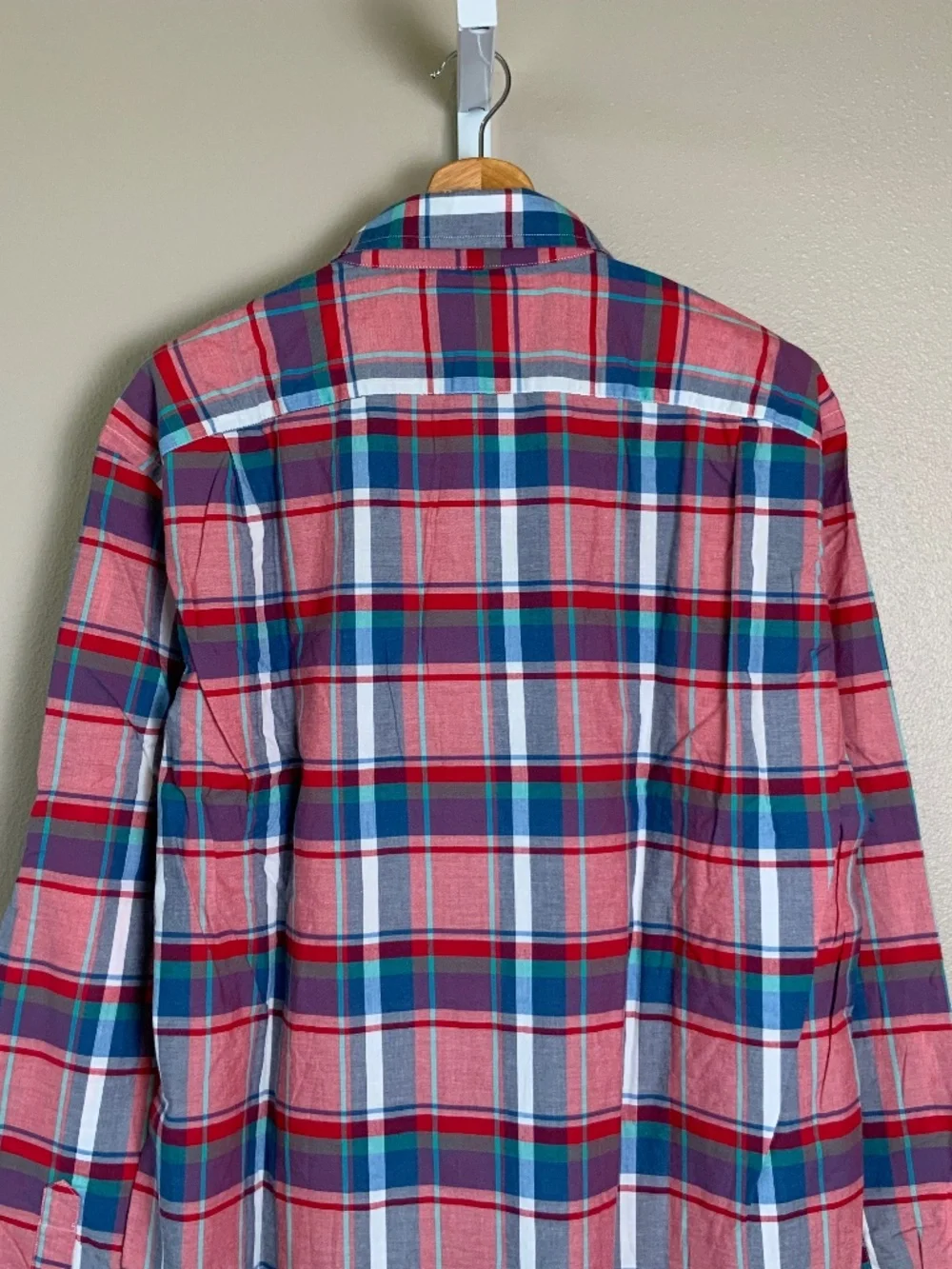 J. Crew Slim Summer Plaid Button Down Oxford Shirt